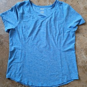 Duluth Armachillo Short Sleeve V-Neck T-Shirt, Size XL, Blue Marble